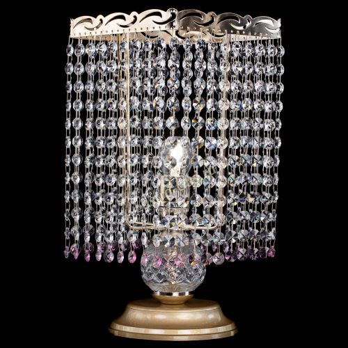 Настольная лампа Квадрат оптикон №1 розовая в Подольске Гусь Хрустальный