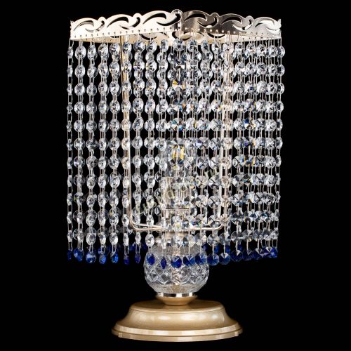 Настольная лампа Квадрат оптикон №1 синяя в Подольске Гусь Хрустальный