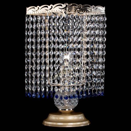 Настольная лампа Квадрат оптикон №1 синяя в Подольске Гусь Хрустальный