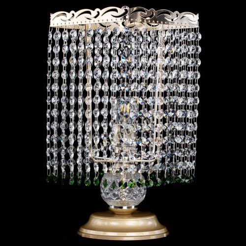 Настольная лампа Квадрат оптикон №1 зеленая в Подольске Гусь Хрустальный