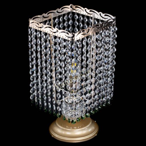 Настольная лампа Квадрат оптикон №1 зеленая в Подольске Гусь Хрустальный