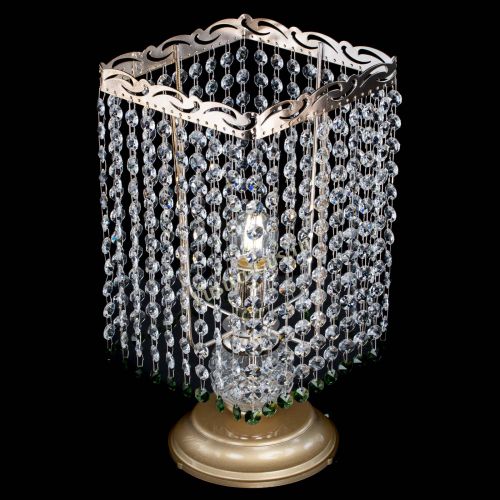 Настольная лампа Квадрат оптикон №1 зеленая в Подольске Гусь Хрустальный