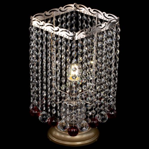 Настольная лампа Квадрат шар красная в Подольске Гусь Хрустальный