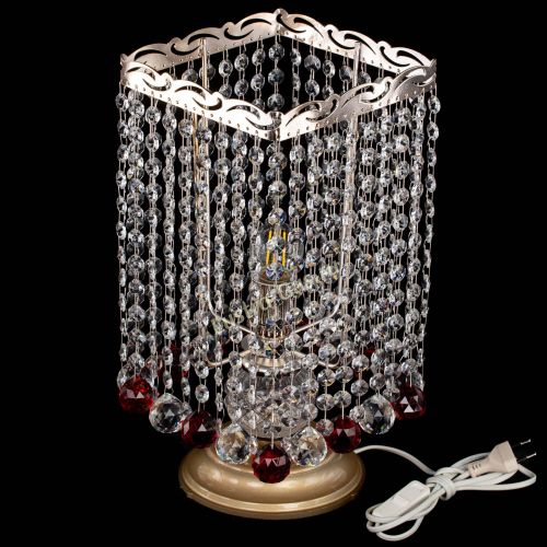 Настольная лампа Квадрат шар красная в Подольске Гусь Хрустальный
