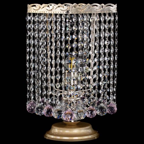 Настольная лампа Квадрат шар розовая в Подольске Гусь Хрустальный