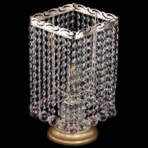 Настольная лампа Квадрат шар розовая в Подольске Гусь Хрустальный