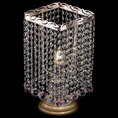 Настольная лампа Квадрат шар розовая в Подольске Гусь Хрустальный