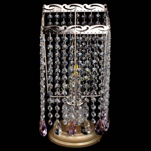 Настольная лампа Квадрат журавлик розовая в Подольске Гусь Хрустальный