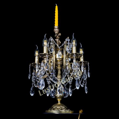 Бронзовая настольная лампа Луиза №5/2 журавлик в Подольске Гусь Хрустальный