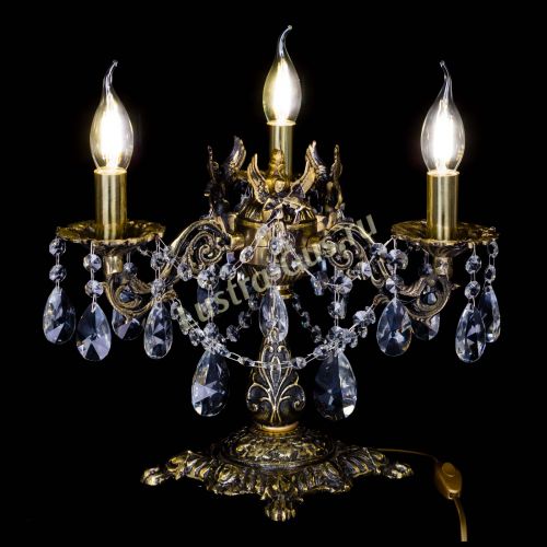 Бронзовая настольная лампа Муза №3 лучик в Подольске Гусь Хрустальный