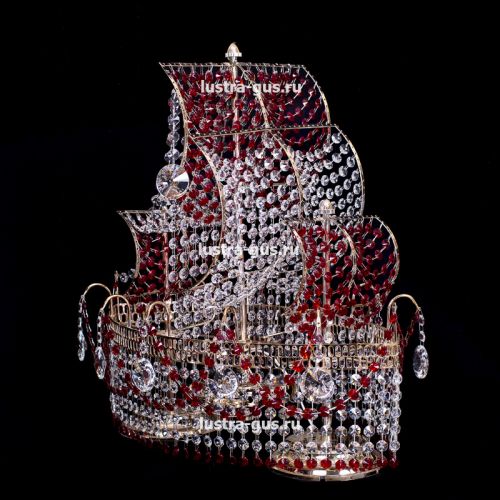 Настольная лампа Корвет №1 - 2 лампы цветная в Подольске Гусь Хрустальный