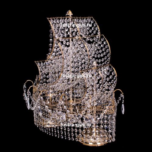 Настольная лампа Корвет №1 - 2 лампы цветная в Подольске Гусь Хрустальный