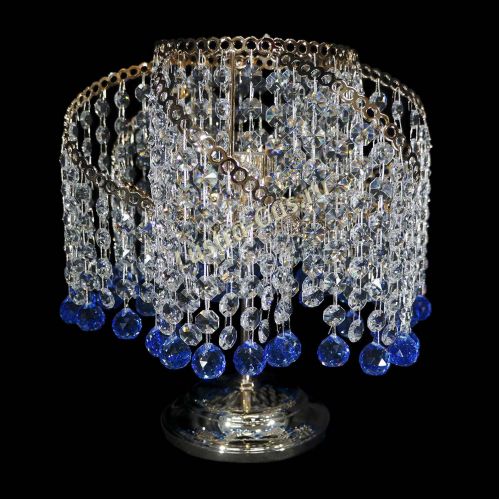 Настольная лампа Космея шар синяя в Подольске Настольная лампа Космея шар синяя в Подольске