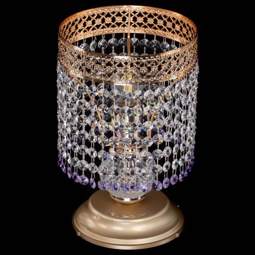 Настольная лампа Венеция №1 мини фиолетовая в Подольске Гусь Хрустальный