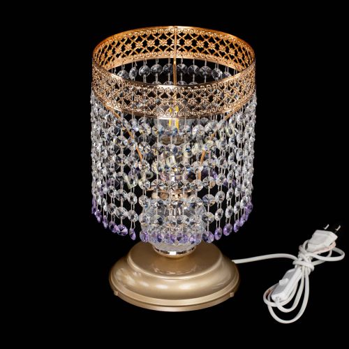 Настольная лампа Венеция №1 мини фиолетовая в Подольске Гусь Хрустальный