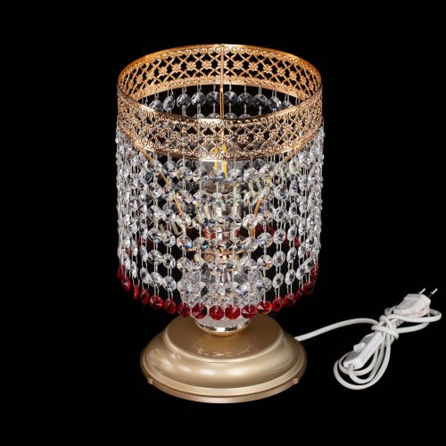 Настольная лампа Венеция №1 мини красная в Подольске Гусь Хрустальный