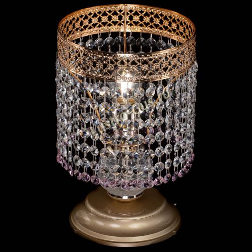 Настольная лампа Венеция №1 мини розовая в Подольске Гусь Хрустальный