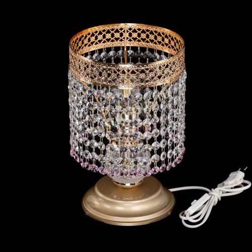 Настольная лампа Венеция №1 мини розовая в Подольске Гусь Хрустальный