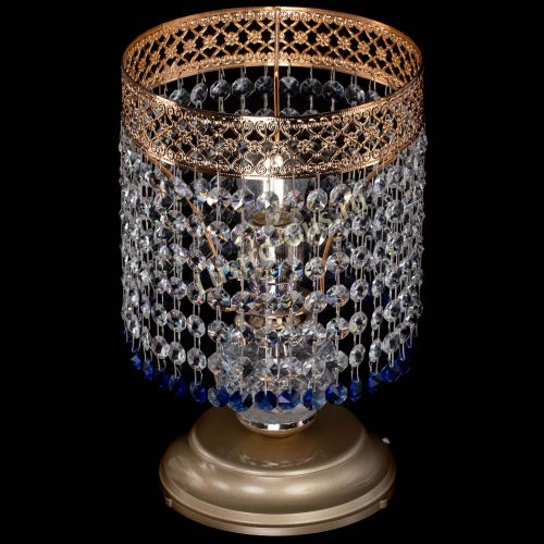 Настольная лампа Венеция №1 мини синяя в Подольске Гусь Хрустальный
