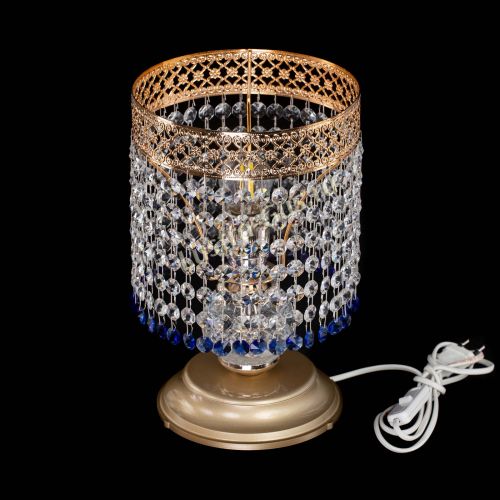 Настольная лампа Венеция №1 мини синяя в Подольске Гусь Хрустальный
