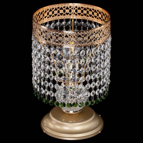 Настольная лампа Венеция №1 мини зеленая в Подольске Гусь Хрустальный