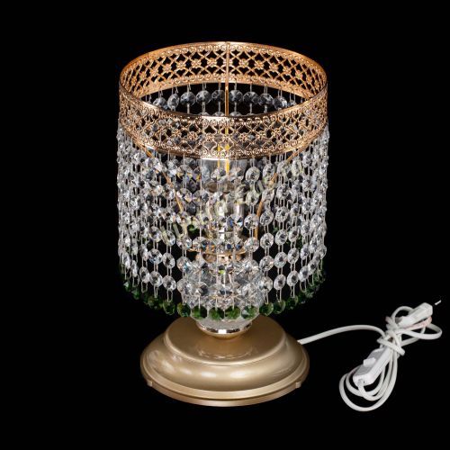 Настольная лампа Венеция №1 мини зеленая в Подольске Гусь Хрустальный