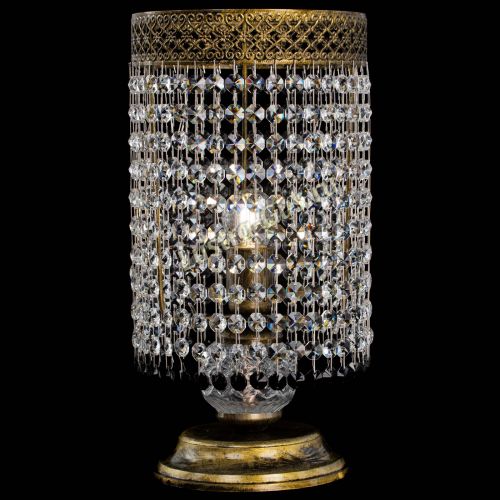 Настольная лампа Венеция оптикон №1 бронза черная в Подольске Гусь Хрустальный