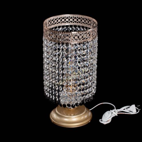 Настольная лампа Венеция оптикон №1 черная в Подольске Гусь Хрустальный