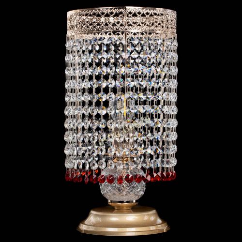 Настольная лампа Венеция оптикон №1 красная в Подольске Гусь Хрустальный