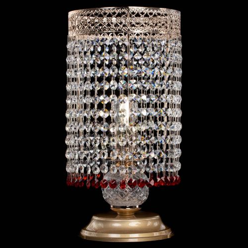 Настольная лампа Венеция оптикон №1 красная в Подольске Гусь Хрустальный