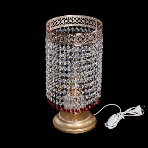 Настольная лампа Венеция оптикон №1 красная в Подольске Гусь Хрустальный