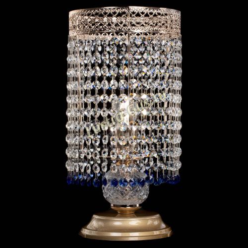 Настольная лампа Венеция оптикон №1 синяя в Подольске Гусь Хрустальный