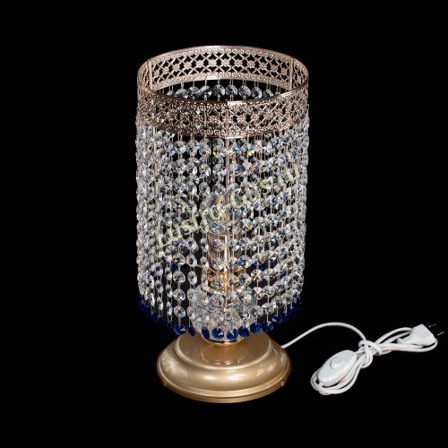 Настольная лампа Венеция оптикон №1 синяя в Подольске Гусь Хрустальный