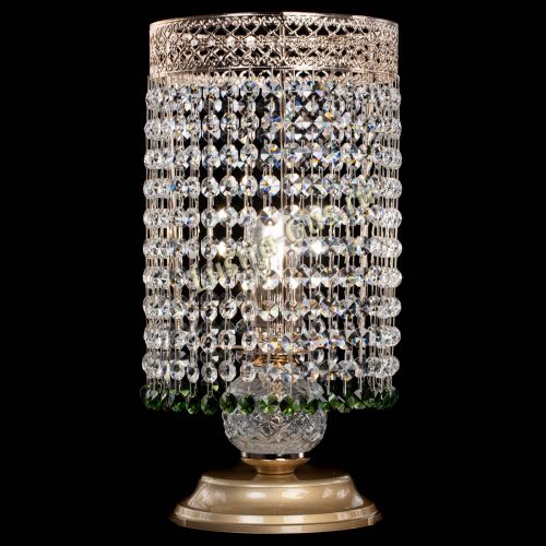 Настольная лампа Венеция оптикон №1 зеленая в Подольске Гусь Хрустальный