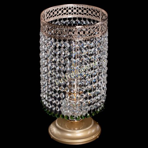 Настольная лампа Венеция оптикон №1 зеленая в Подольске Гусь Хрустальный