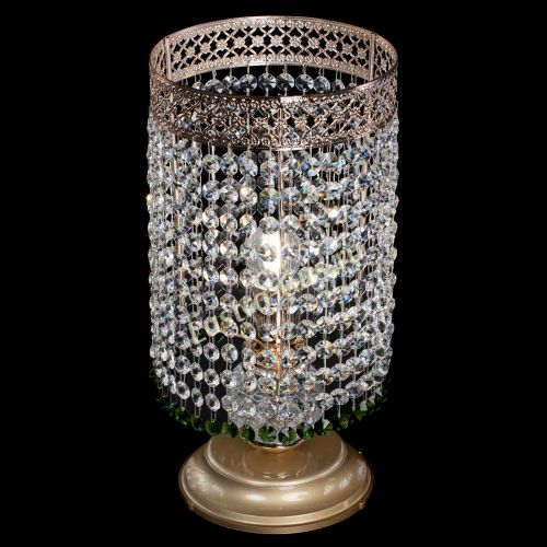 Настольная лампа Венеция оптикон №1 зеленая в Подольске Гусь Хрустальный
