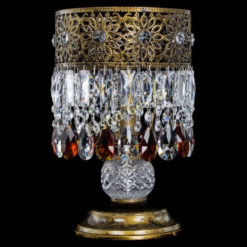 Настольная лампа Восток с пластинками под бронзу Чайная в Подольске Гусь Хрустальный