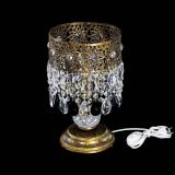 Настольная лампа Восток с пластинками под бронзу Черная в Подольске