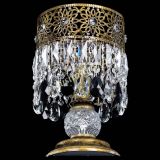 Настольная лампа Восток с пластинками под бронзу Черная в Подольске