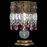 Настольная лампа Восток с пластинками под бронзу Красная в Подольске