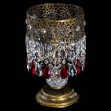 Настольная лампа Восток с пластинками под бронзу Красная в Подольске