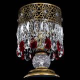 Настольная лампа Восток с пластинками под бронзу Красная в Подольске