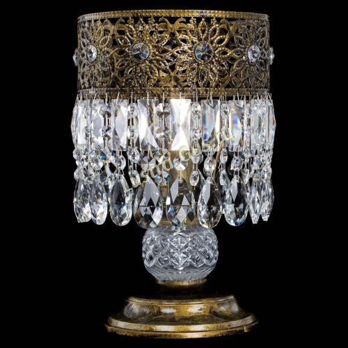 Настольная лампа Восток с пластинками под бронзу в Подольске Гусь Хрустальный