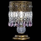 Настольная лампа Восток с пластинками под бронзу Розовая в Подольске