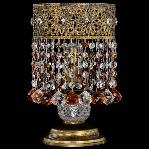 Настольная лампа Восток с шарами под бронзу Чайная в Подольске Гусь Хрустальный