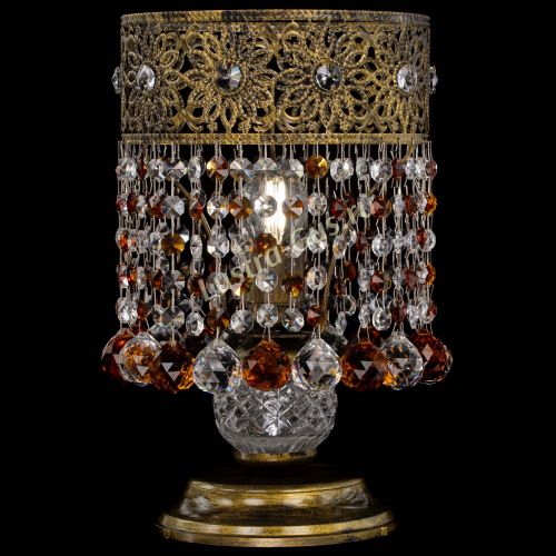Настольная лампа Восток с шарами под бронзу Чайная в Подольске Гусь Хрустальный