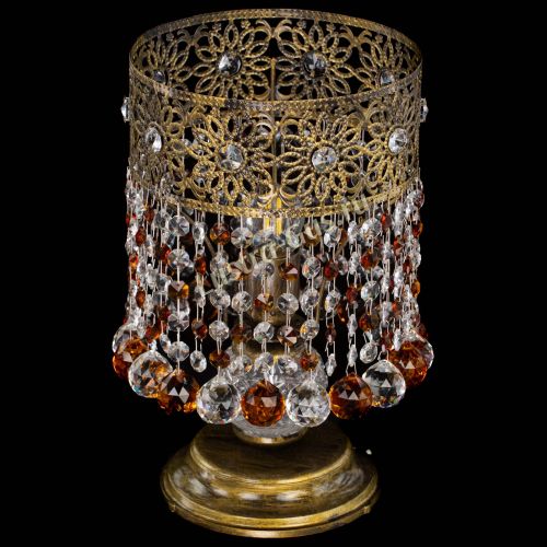 Настольная лампа Восток с шарами под бронзу Чайная в Подольске Гусь Хрустальный