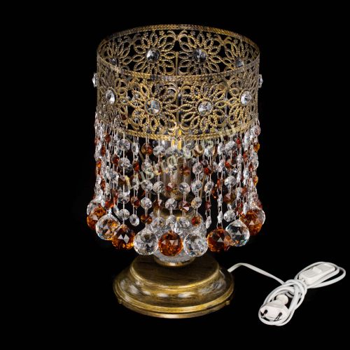 Настольная лампа Восток с шарами под бронзу Чайная в Подольске Гусь Хрустальный