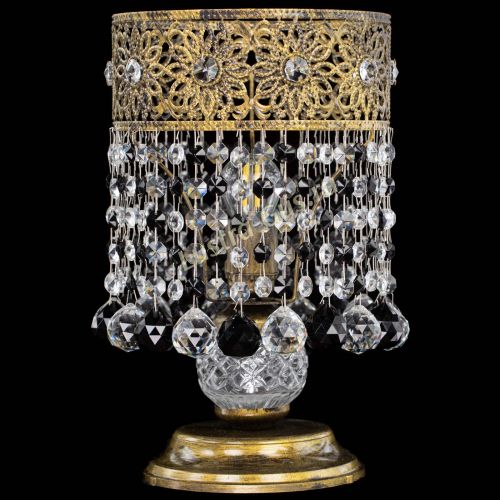 Настольная лампа Восток с шарами под бронзу Черная в Подольске Гусь Хрустальный