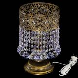 Настольная лампа Восток с шарами под бронзу Фиолетовая в Подольске